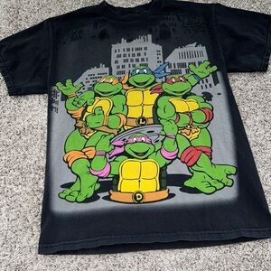 Teenage mutant‎ ninja turtles size medium black green t shirt TMNT